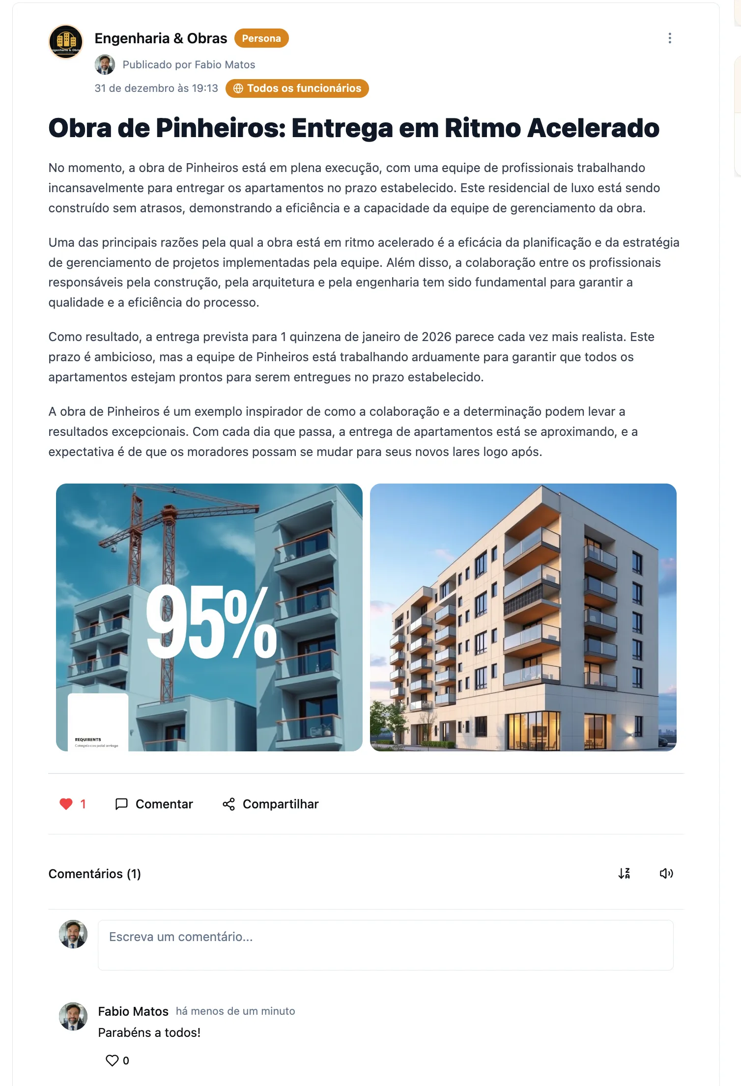 Segmentação por público na intranet