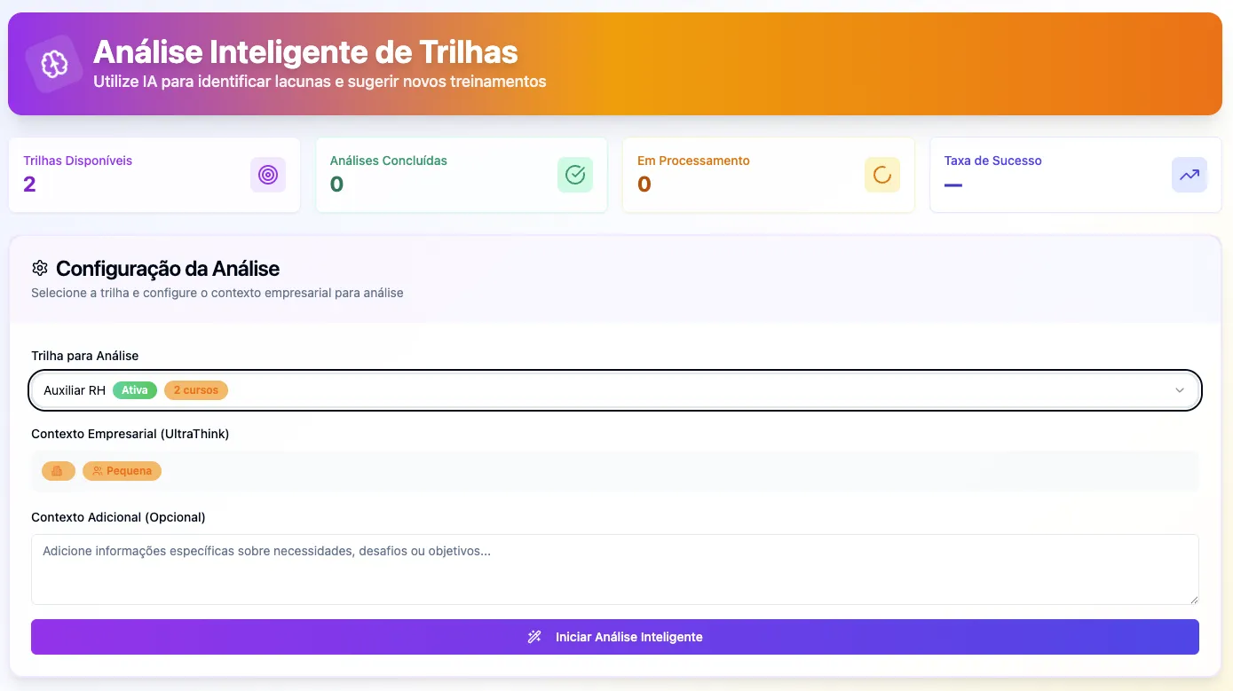 Análise inteligente de trilhas com IA